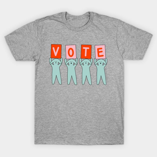 Bark The Vote - The Peach Fuzz T-Shirt by ThePeachFuzz